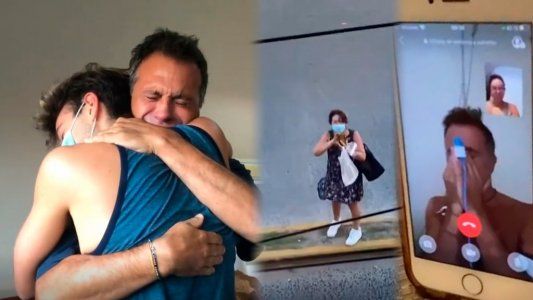 Sergio Lapegüe mostró cómo fue el momento que le retiraron el respirador y el regreso a su casa