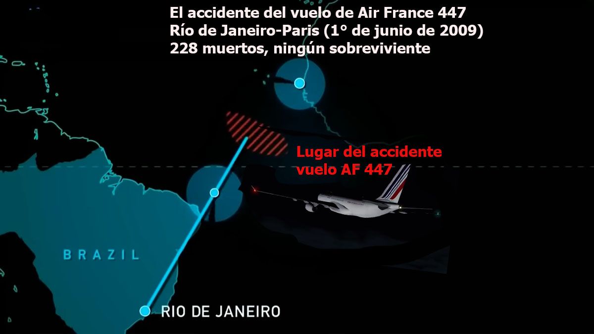 La nave se perdi&oacute; en el mara 280 km de velocidad, en una zona sin el control de Brasil o de Dakar, en Senegal (Foto: Captura de TV)