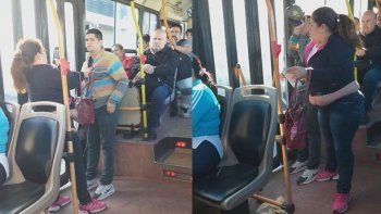 Una mujer le dio una paliza a un joven que se subió a robar a un colectivo