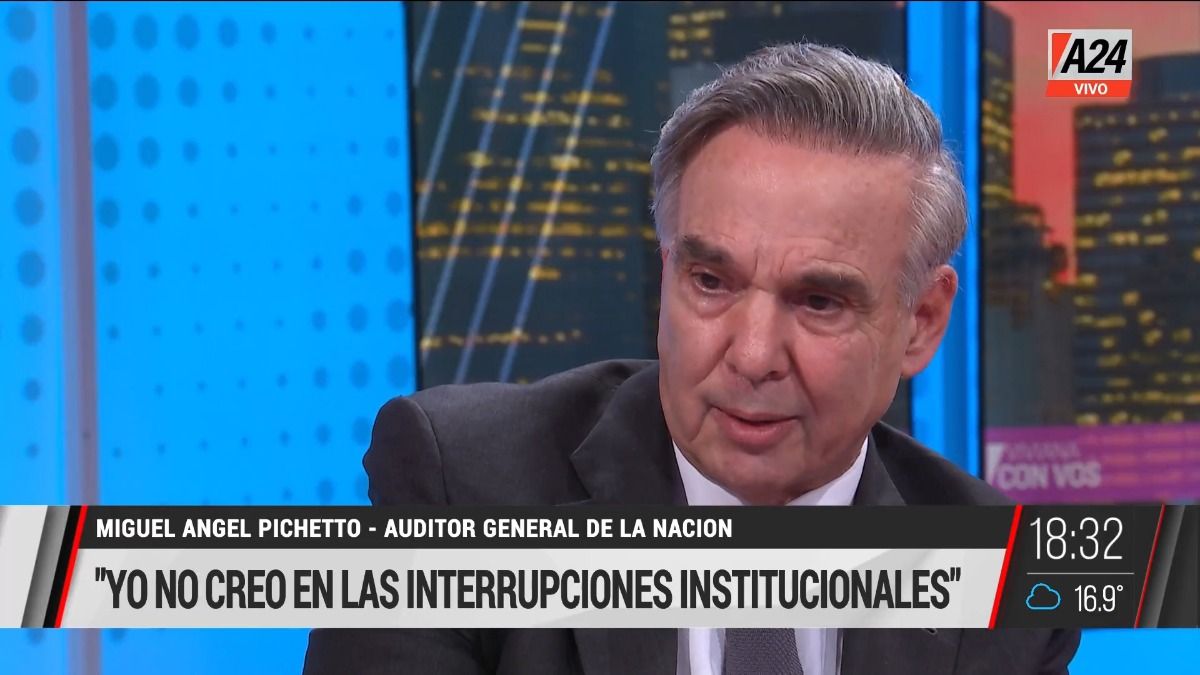 Miguel Pichetto con Viviana Canosa en A24.