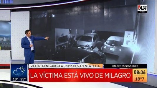 La Plata: así le dispararon a un profesor de la UTN en una entradera