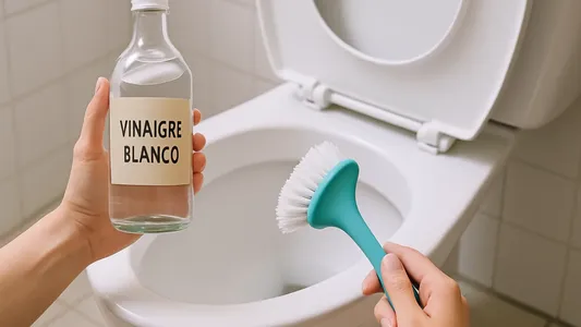 Vinagre blanco en el inodoro: para qué sirve el truco de limpieza que se volvió viral