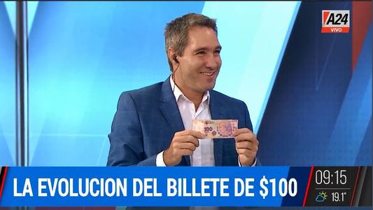 ¿Cuál fue la evolución inflacionaria del billete de 100 pesos?