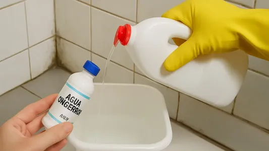 El truco de limpieza con agua oxigenada y cloro que se volvió popular contra la humedad