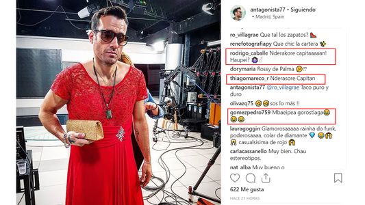 ¡Gorostiaga de Leal alborota las redes vestido de mujer!