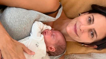 Los días de Lucha Aymar en Rosario con su bebé de un mes, Félix