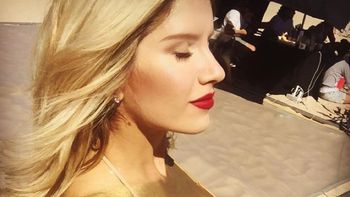 Laurita Fernández, dorada y sexy para una producción