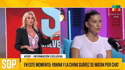 La China Suárez atacó a Yanina Latorre por chat: la conductora mostró todo y expuso lo peor de la actriz