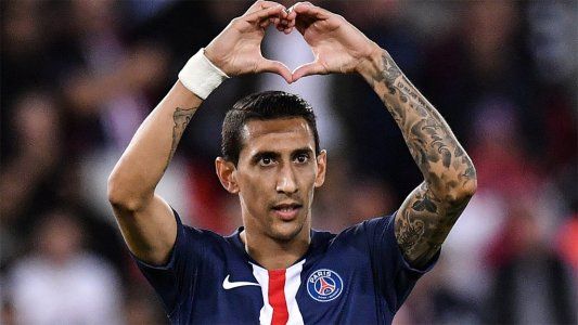 Di María anotó un gol en la goleada del PSG 3 a 0 sobre Nimes en el primer partido de la Ligue 1