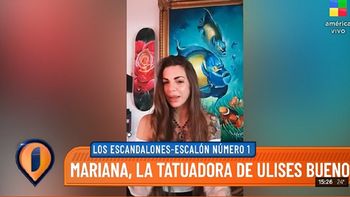 Habló la mujer que tatuó a Ulises Bueno en su parte íntima: Es una zona muy complicada