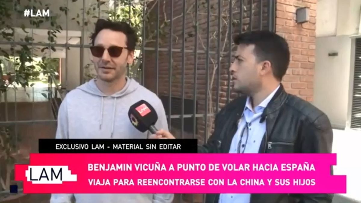 Benjamín Vicuña fue abordado en la puerta de su casa por el cronista de LAM.