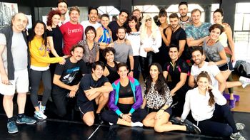 Susana Giménez saludó al elenco de Sugar