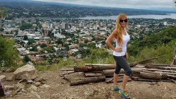 ¡Vamos! Graciela Alfano escaló un cerro