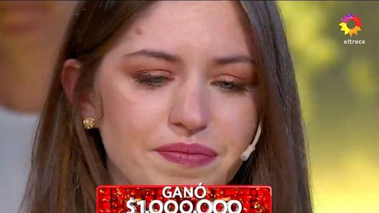 Tiene 21 años, ganó el millón en Los 8 escalones y emocionó a todos al contar para qué usará el dinero