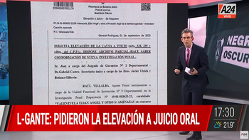 L-Gante: el fiscal pidió la elevación a juicio oral
