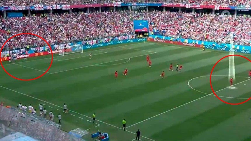La insólita actitud de principiante de un jugador de Panamá tras el sexto gol de Inglaterra