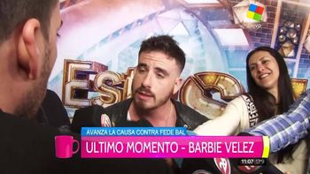 Federico Bal pidió que no le pregunten más por Barbie Vélez