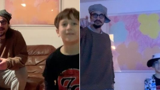 Daniel Osvaldo se reencontró con Momo: hubo partidos en Play.... ¡Y baile de rap!