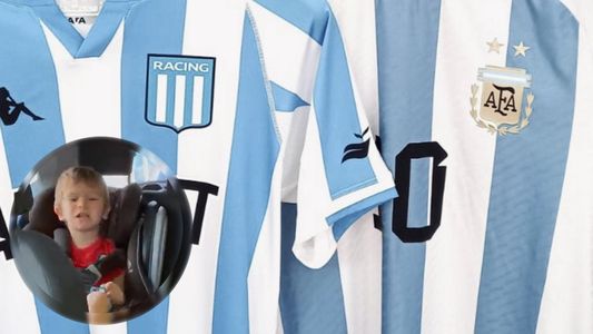 El video viral de un niño que no quiere alentar a la Selección Argentina: Racing es mejor