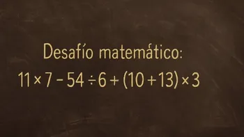 Desafío matemático: ¿en cuánto tiempo lo podés resolver?