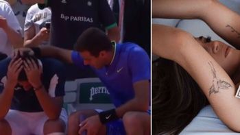 El gesto humano de Del Potro que sacó el Te amo de Jimena Barón