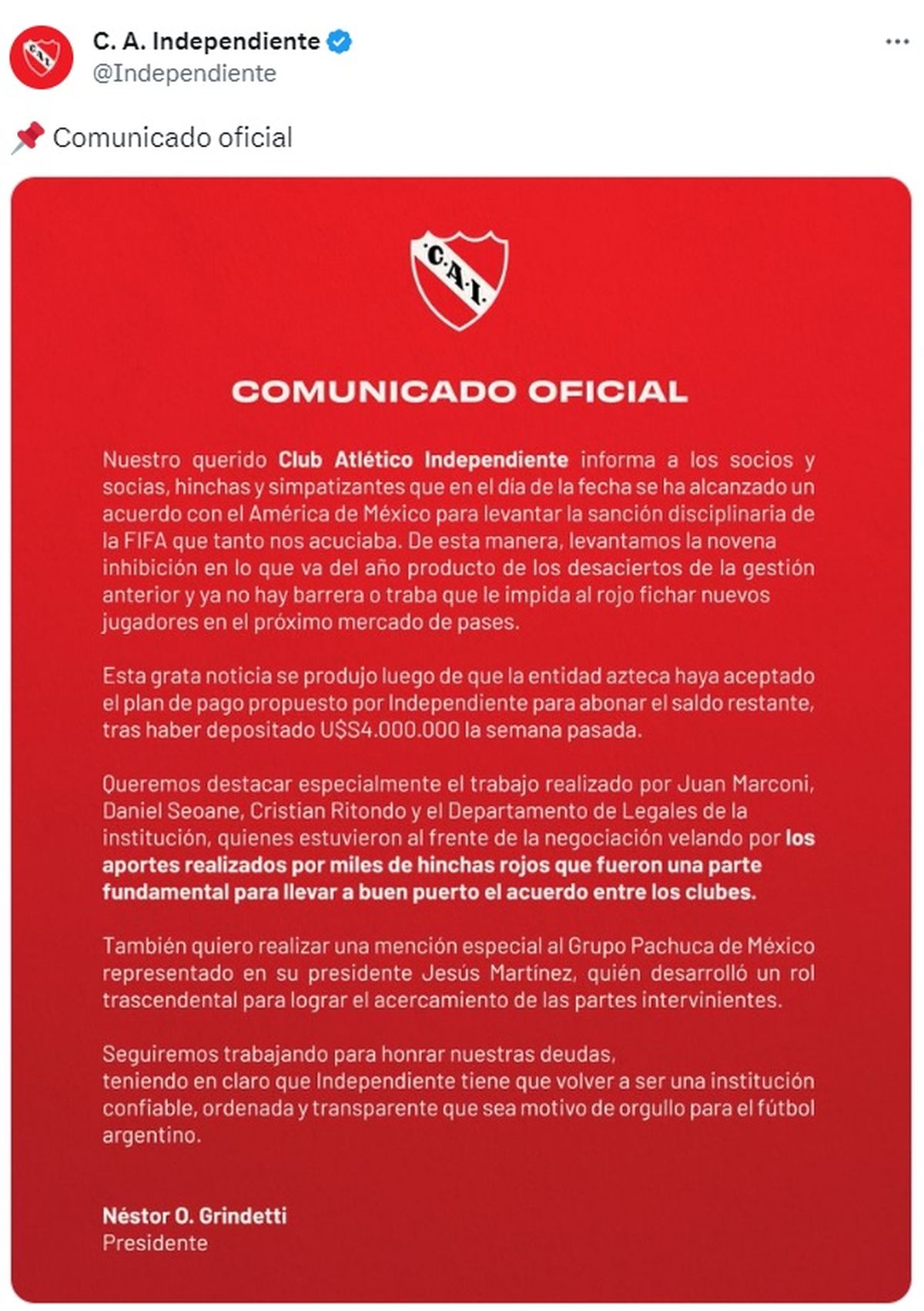 Cómo hacerse socio de Independiente - Todas las noticias de Independiente -  Soy Del Rojo