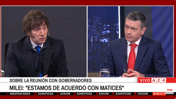 Exclusivo en A24: Milei confió que hay consenso absoluto con los gobernadores para la reforma laboral