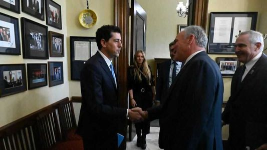 Wado de Pedro se reunió con el titular del Departamento de Seguridad Nacional de los Estados Unidos, Alejandro Mayorkas