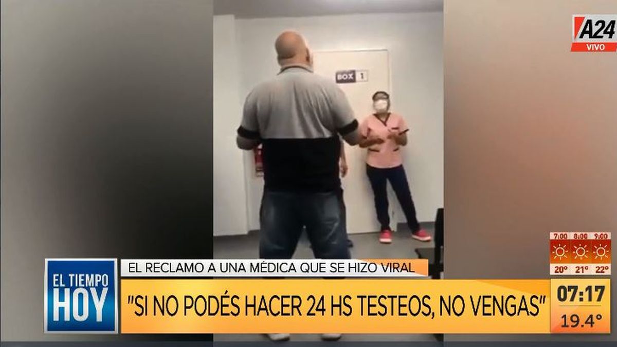 Mendoza: nuevo video de un ataque a una médica. (Captura de Tv)