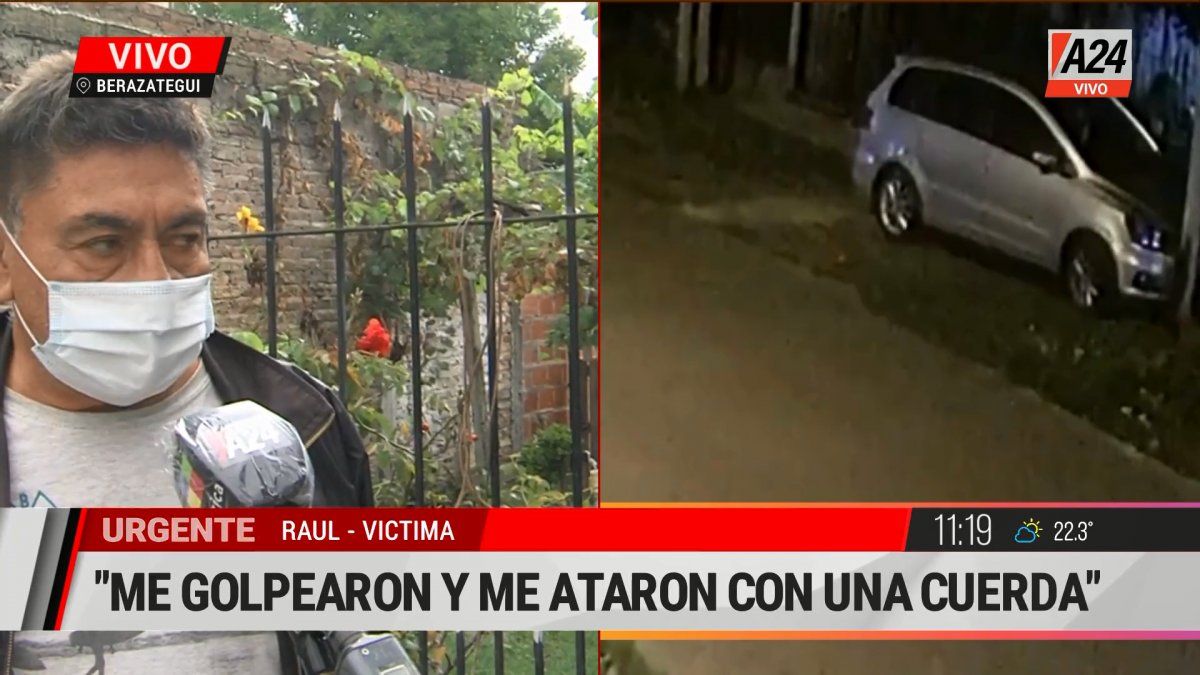 Raúl contó cómo le hicieron una entradera y lo torturaron los delincuentes (Foto: captura de TV).
