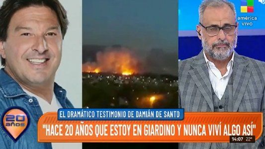 Dramático testimonio de Damián de Santo: En media hora teníamos el fuego en la puerta, nunca viví algo así