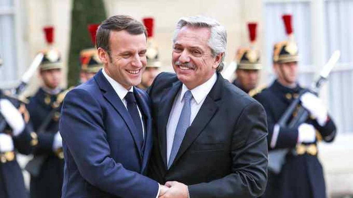 Alberto Fernández y Emmanuel Macron advirtieron sobre los riesgos de la invasión de Rusia a Ucrania (Foto: Presidencia de la Nación)