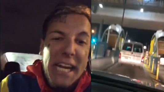 Alex Caniggia, peligroso y descontrolado en la autopista