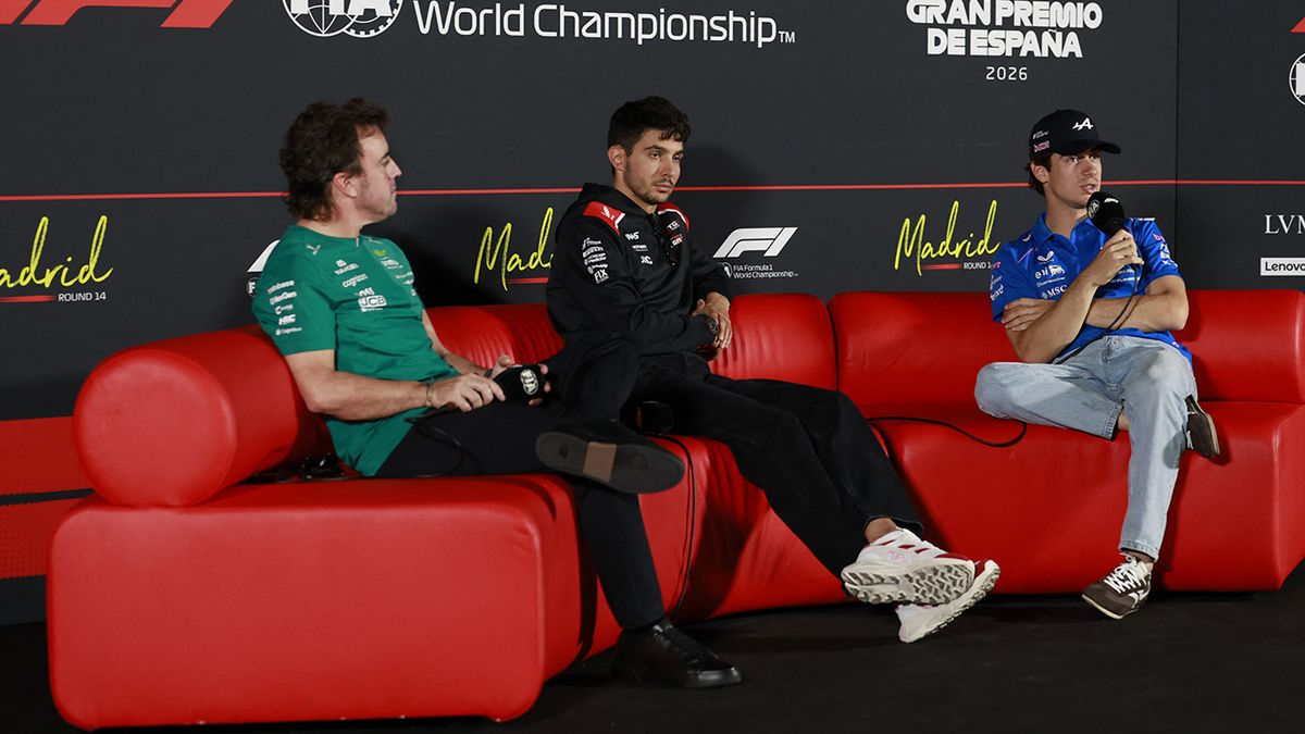Franco Colapinto en la conferencia de prensa del GP de Madrid en Espa&ntilde;a. (Foto: Reuters)