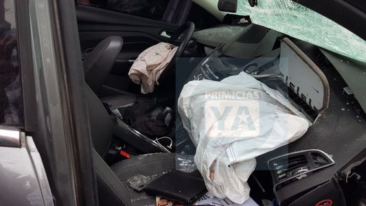 Impactante: Así quedó el auto de Chano después del choque