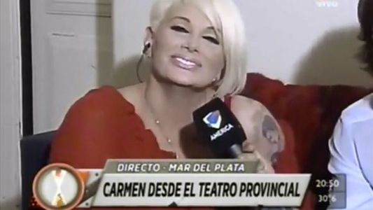 Carmen abandonó el móvil de Medios Locos