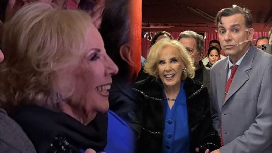 Mirtha Legrand fue a ver La cena de los tontos y Martín Bossi terminó dedicándole una canción: el video