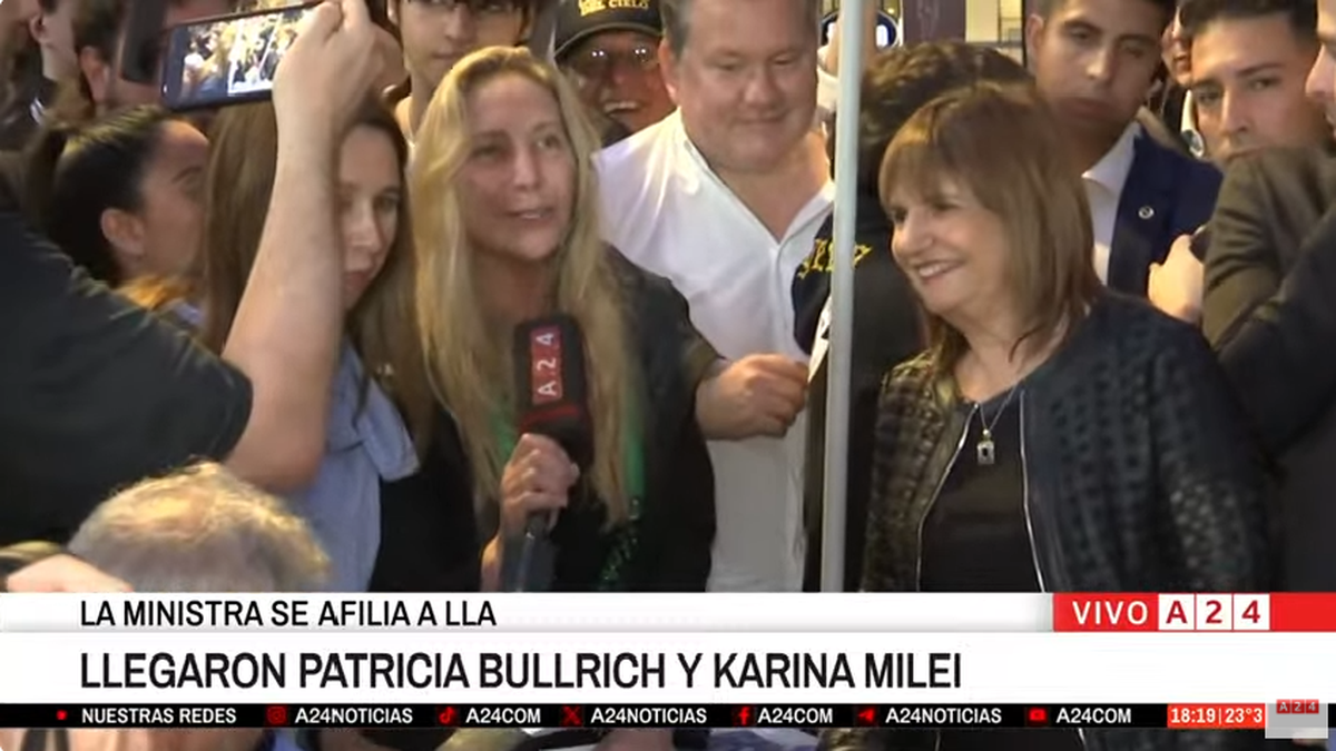 Bullrich se afilió a La Libertad Avanza (Foto: YouTube).