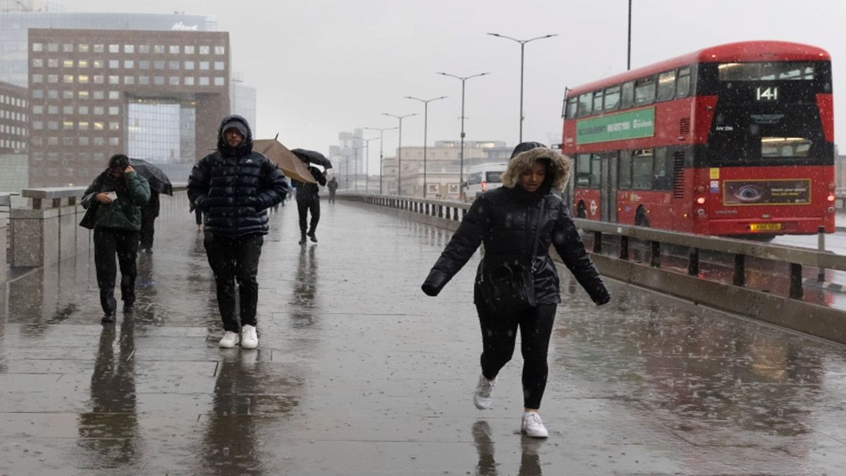 Londres paralizada a la espera del paso de la tormenta 