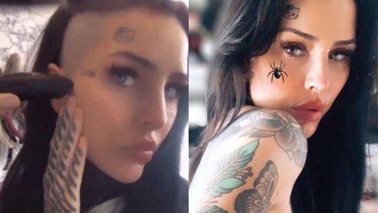 Cande Tinelli se rapó parte de su cabeza “a lo Britney Spears”