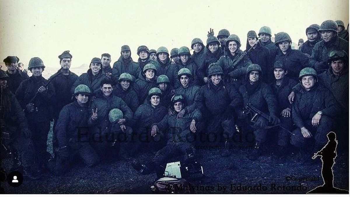 Soldados argentinos en Malvinas.&nbsp;
