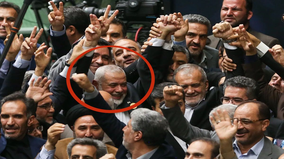 La última aparición de Haniyeh. Haciendo la 