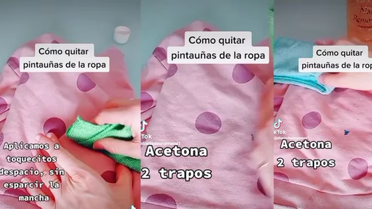 Se volvió viral: mostró el truco definitivo para sacar las manchas de esmalte para uñas de la ropa