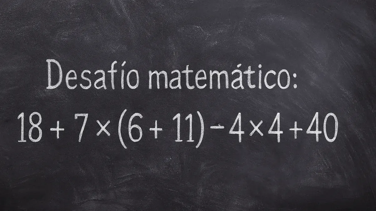 La regla esencial para resolver este desafío matemático es conocido como PEMDAS (por sus siglas en inglés) o jerarquía de operaciones.