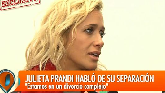 Julieta Prandi ya firmó el divorcio y se está conociendo con alguien
