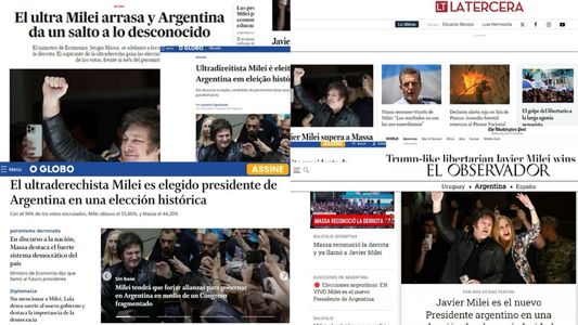 La prensa internacional reflejó el triunfo de Javier Milei, ¿qué se dijo en el mundo?