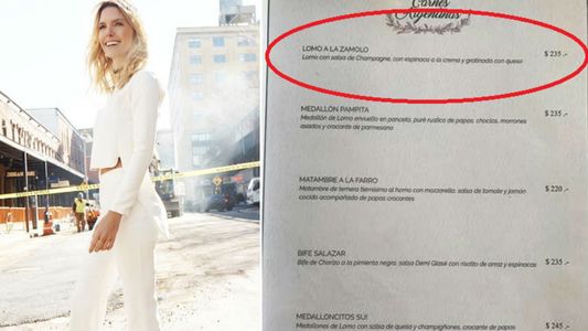 Sofía Zámolo opinó del Lomo a la Zámolo: Me tocó un buen plato