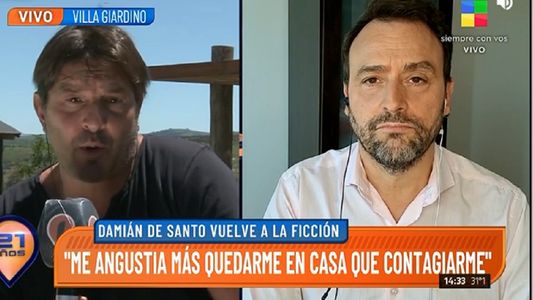 Damián de Santo y el coronavirus: Prefiero salir de mi casa y contagiarme a morirme de angustia