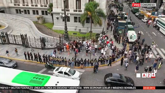 Marcha en el Congreso: hay tres detenidos, entre ellos el padre Paco Olveira