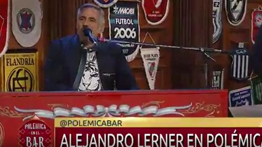 Alejandro Lerner le puso música a la mesa de Polémica en el bar